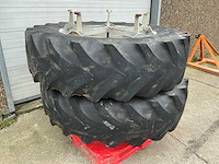 2 goodyear dubbellucht band met wiel en velg - afbeelding 5 van  7
