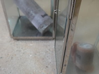 2 grote verchroomde windlichten - afbeelding 5 van  5