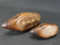 2 houten eenden met bronzen snavel - afbeelding 5 van  5