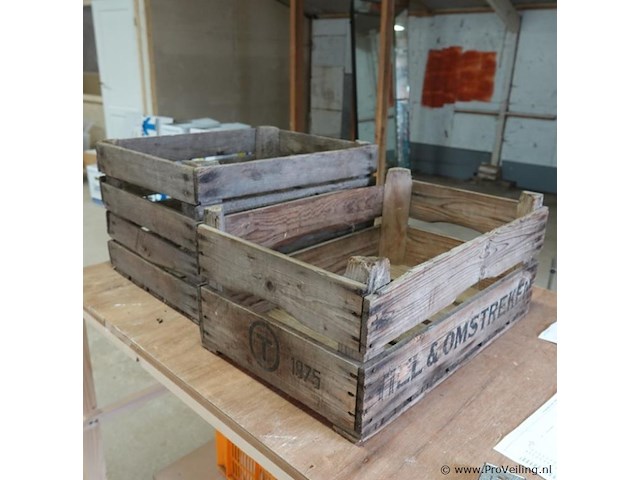 2 houten kisten - afbeelding 3 van  5