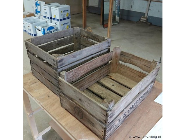 2 houten kisten - afbeelding 4 van  5
