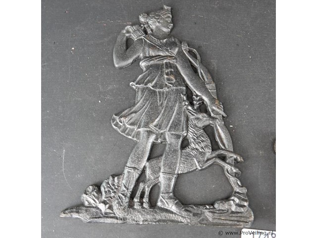 2 ijzeren wandplaques - afbeelding 2 van  5