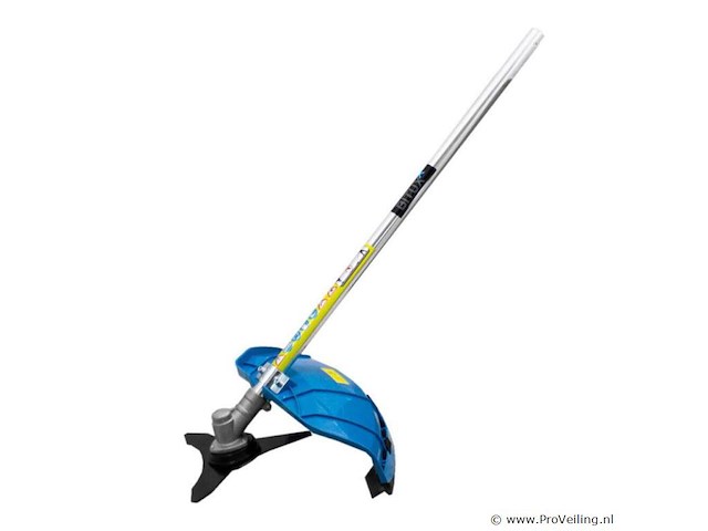2-in-1 benzine bosmaaierset / grastrimmer / trimmer met draadkop - 31 cm - 4-takt - blauw - afbeelding 9 van  12