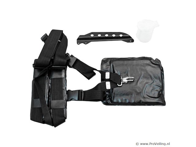 2-in-1 benzine bosmaaierset / grastrimmer / trimmer met draadkop - 31 cm - 4-takt - blauw - afbeelding 7 van  12