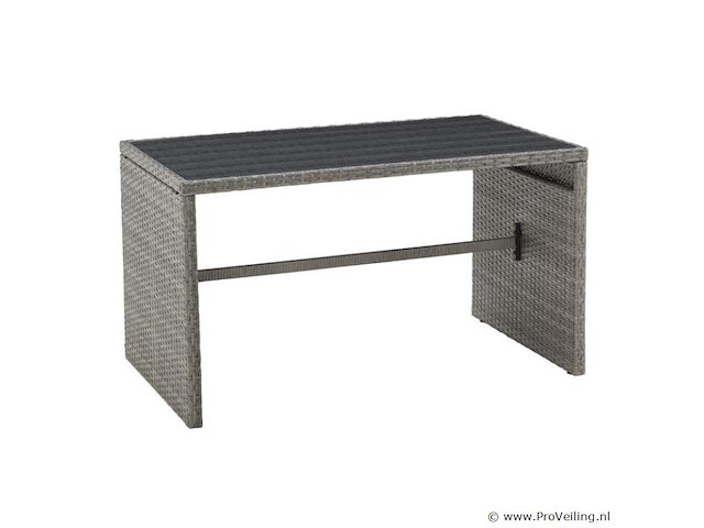 2 in 1 polyrotan loungeset jamaika - grijs - afbeelding 6 van  16