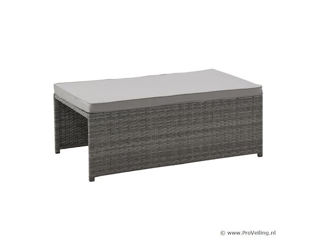 2 in 1 polyrotan loungeset jamaika - grijs - afbeelding 7 van  16