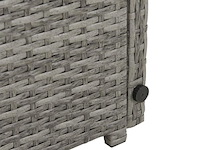 2 in 1 polyrotan loungeset jamaika - grijs - afbeelding 14 van  16