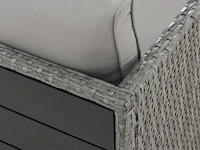 2 in 1 polyrotan loungeset jamaika - grijs - afbeelding 10 van  16