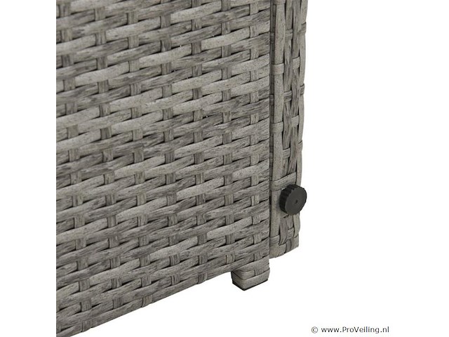 2 in 1 polyrotan loungeset jamaika - grijs - afbeelding 14 van  16