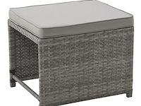 2 in 1 polyrotan loungeset jamaika - grijs - afbeelding 8 van  16