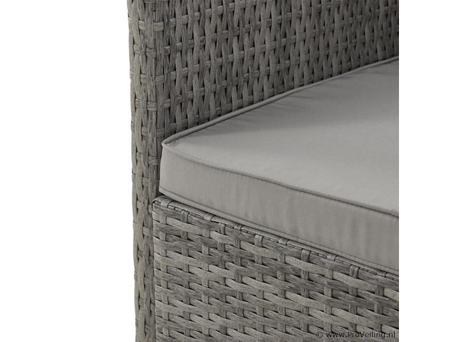 2 in 1 polyrotan loungeset jamaika - grijs - afbeelding 11 van  16