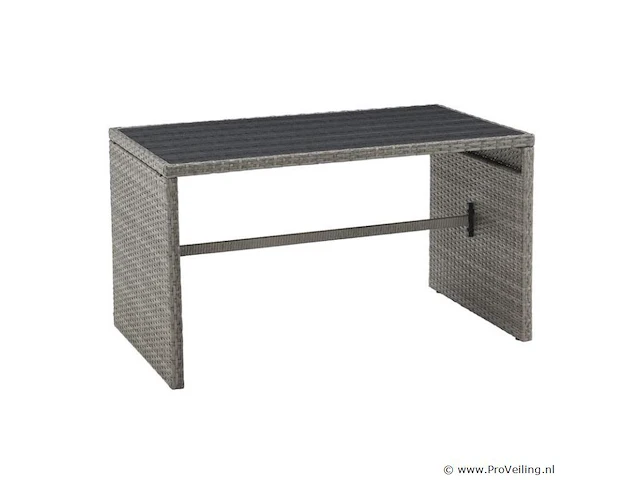 2 in 1 polyrotan loungeset jamaika - grijs - afbeelding 6 van  16