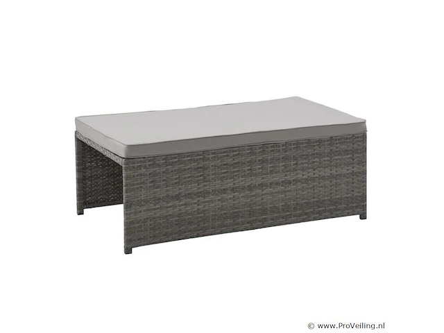 2 in 1 polyrotan loungeset jamaika - grijs - afbeelding 7 van  16
