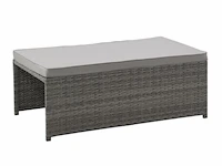 2 in 1 polyrotan loungeset jamaika - grijs - afbeelding 7 van  16