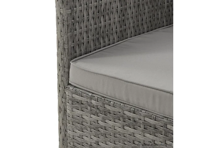 2 in 1 polyrotan loungeset jamaika - grijs - afbeelding 11 van  16