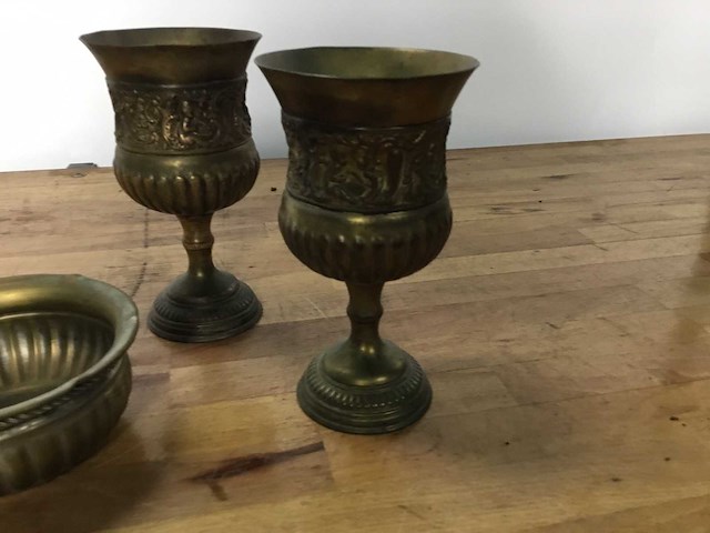 2 kelken en sierpot - crockery - afbeelding 2 van  7