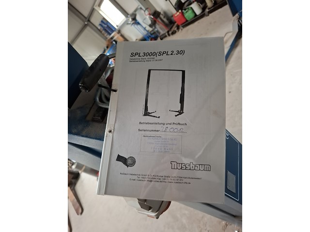 2-koloms hefbrug nussbaum, spl3000 (spl2.30), bouwjaar 2012 - afbeelding 6 van  11