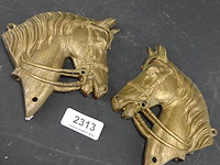 2 koperen paardenhoofden - afbeelding 2 van  5