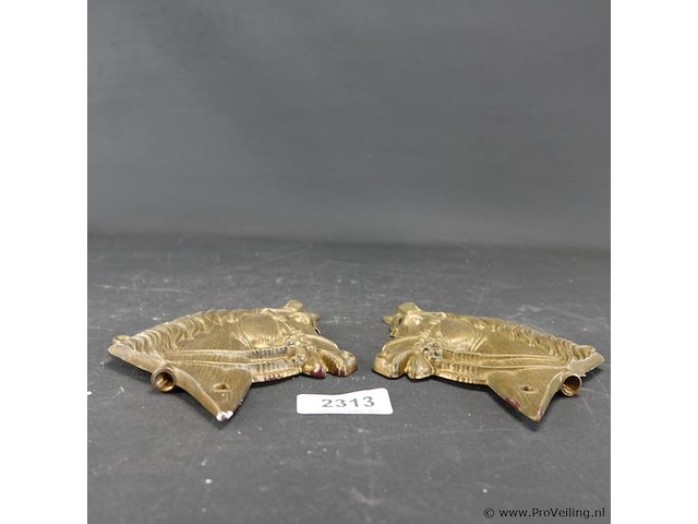 2 koperen paardenhoofden - afbeelding 4 van  5