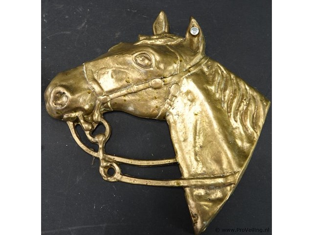 2 koperen paardenhoofden - afbeelding 3 van  5