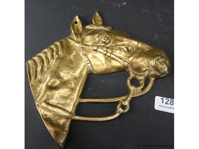 2 koperen paardenhoofden - afbeelding 4 van  5