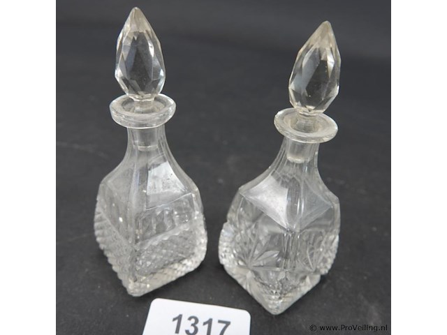 2 kristallen karafjes - afbeelding 2 van  5