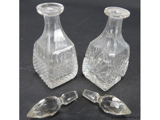 2 kristallen karafjes - afbeelding 4 van  5