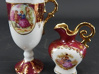 2 limoges porseleinen vaasjes - afbeelding 1 van  5
