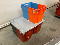 2 magazijnbakken met deksel (5x) - afbeelding 3 van  3