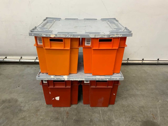 2 magazijnbakken met deksel (5x) - afbeelding 2 van  7