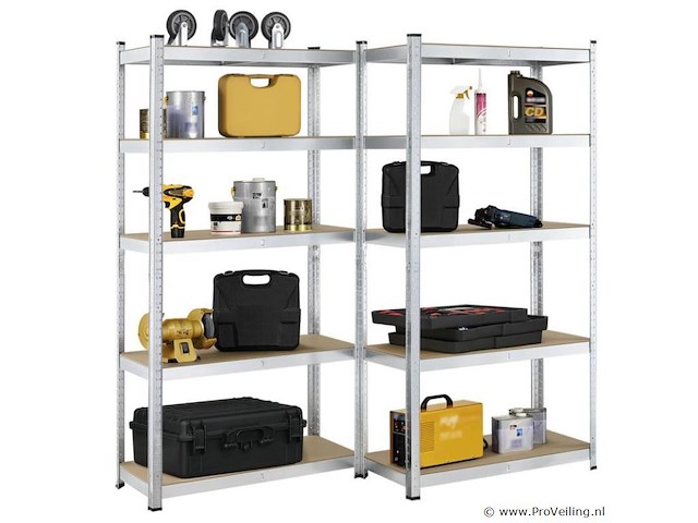 2 magazijnstellingen 180 x 90 x 40 cm - afbeelding 14 van  15