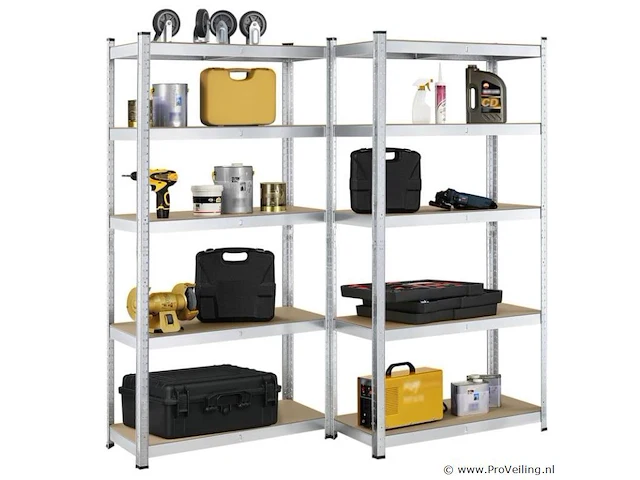 2 magazijnstellingen 180 x 90 x 40 cm - afbeelding 14 van  15