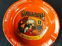 2 metalen vintage asbakken met een retro autothema - afbeelding 3 van  5