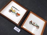 2 mettlach porseleinen tegels - afbeelding 2 van  5