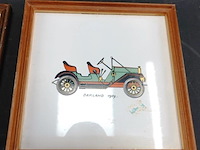 2 mettlach porseleinen tegels - afbeelding 4 van  5