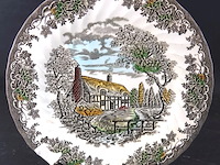 2 myott engels porseleinen sierborden - afbeelding 2 van  5