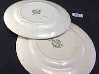 2 myott engels porseleinen sierborden - afbeelding 4 van  5