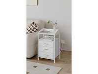 2 nachtkastjes met dubbel stopcontact met usb poort. - afbeelding 2 van  3