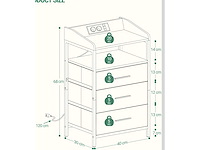 2 nachtkastjes met dubbel stopcontact met usb poort. - afbeelding 3 van  3