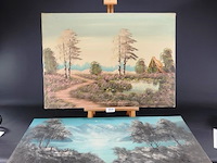 2 olieverfschilderijen