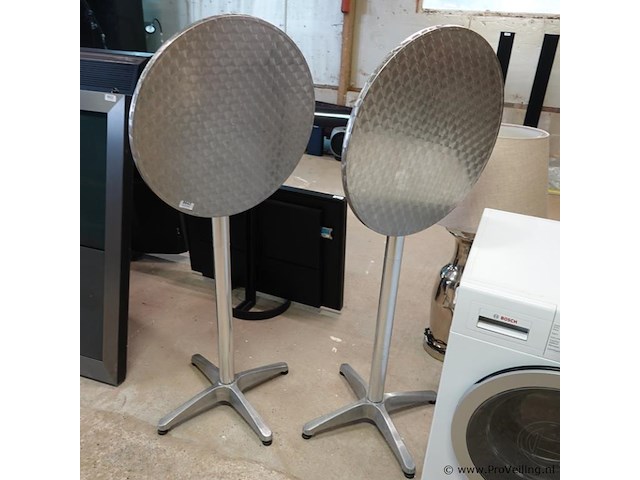 2 opklapbare aluminium statafels - afbeelding 4 van  5