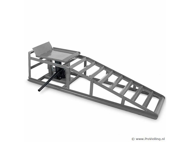 2 oprijplaten in hoogte verstelbaar met ingebouwde hydraulische krik max. 2000kg - afbeelding 2 van  4