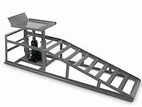 2 oprijplaten in hoogte verstelbaar met ingebouwde hydraulische krik max. 2000kg - afbeelding 3 van  4