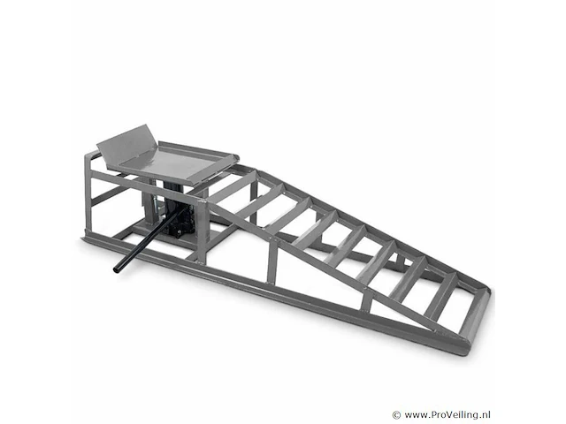 2 oprijplaten in hoogte verstelbaar met ingebouwde hydraulische krik max. 2000kg - afbeelding 2 van  4