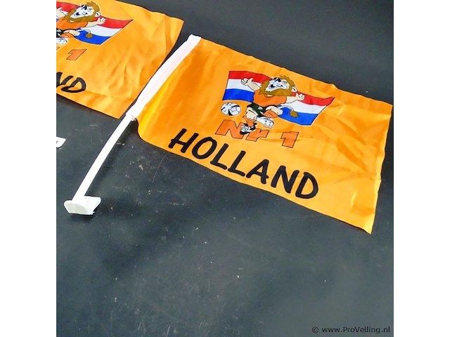 2 oranje portiervlaggen - afbeelding 3 van  3
