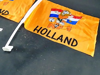 2 oranje portiervlaggen - afbeelding 3 van  3