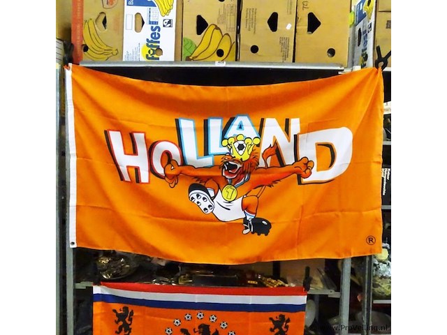 2 oranje vlaggen - afbeelding 2 van  3