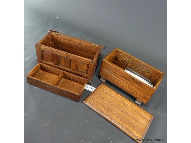 2 oude houten kisten - afbeelding 4 van  6