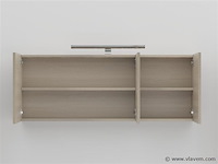 2-persoons badkamermeubel 120 cm licht hout decor - incl. kranen - afbeelding 6 van  6