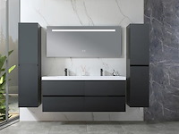 2-persoons badkamermeubel 120 cm natural hout decor - incl. kranen - afbeelding 26 van  56